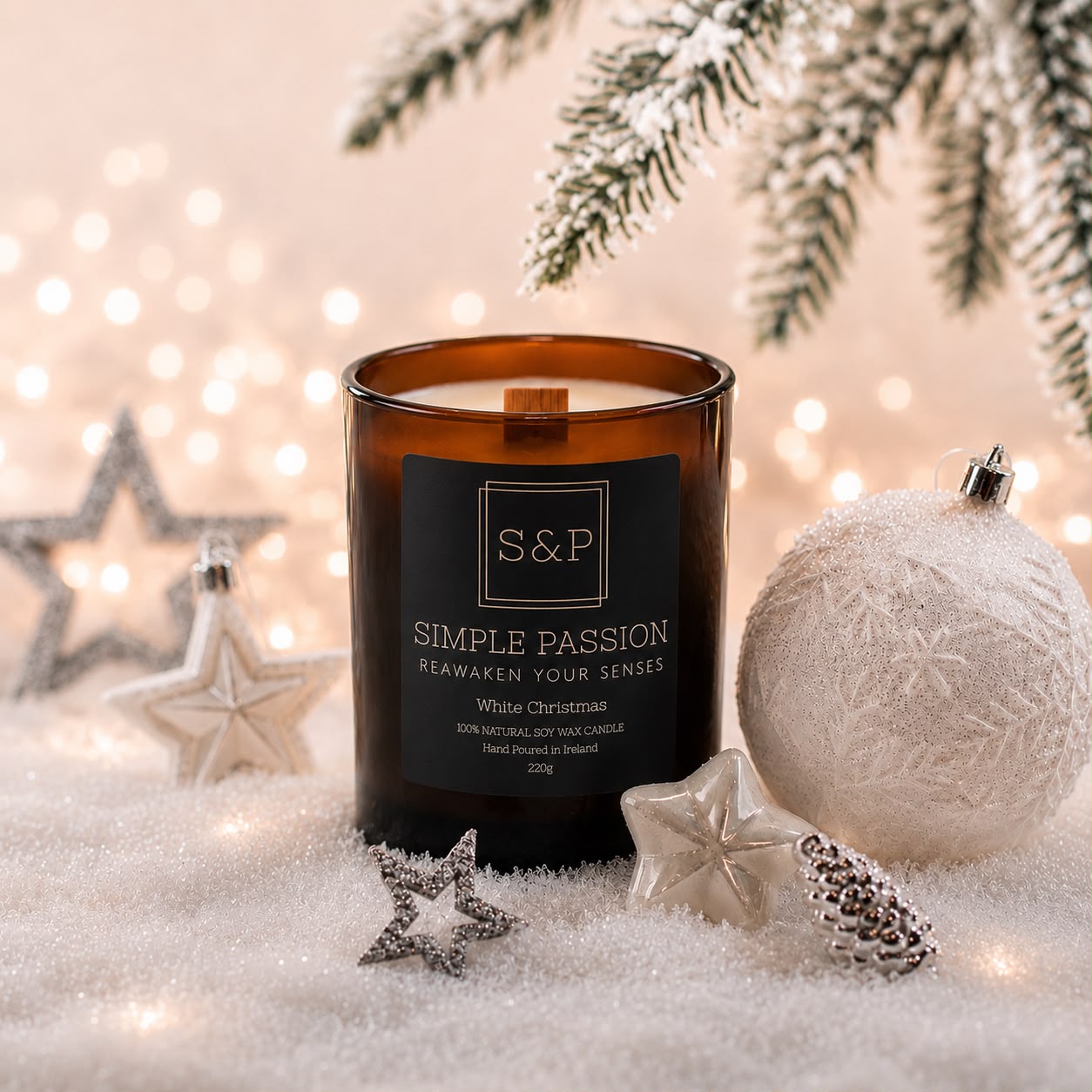 White Christmas - Wood Wick
