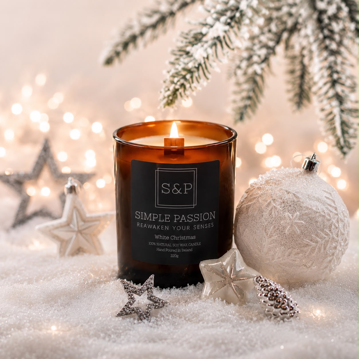 White Christmas - Wood Wick